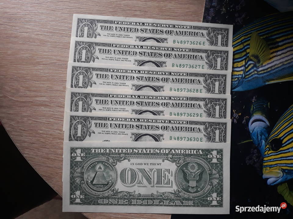 6 x 1 Dolar G Washington 2017 r mennicze kolejne Konin