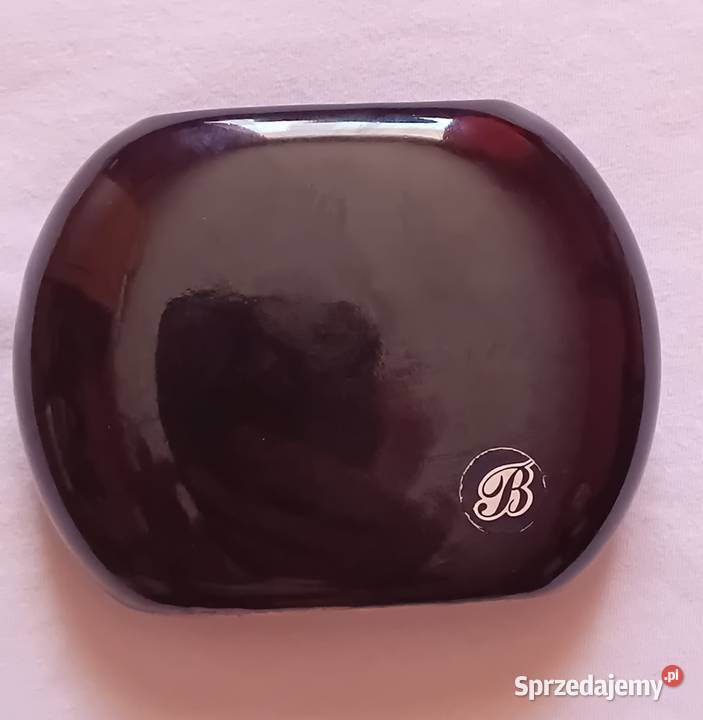 Ceramiczny szkliwiony wazon w formie dysku
