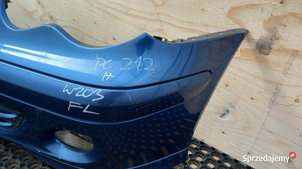 MERCEDES W203 LIFT ZDERZAK PRZÓD HALOGEN C345 Zbierkowo