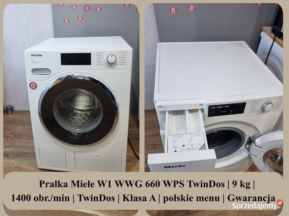 Pralka Miele W1 WWG 660 WPS TwinDos 9 1400 obr