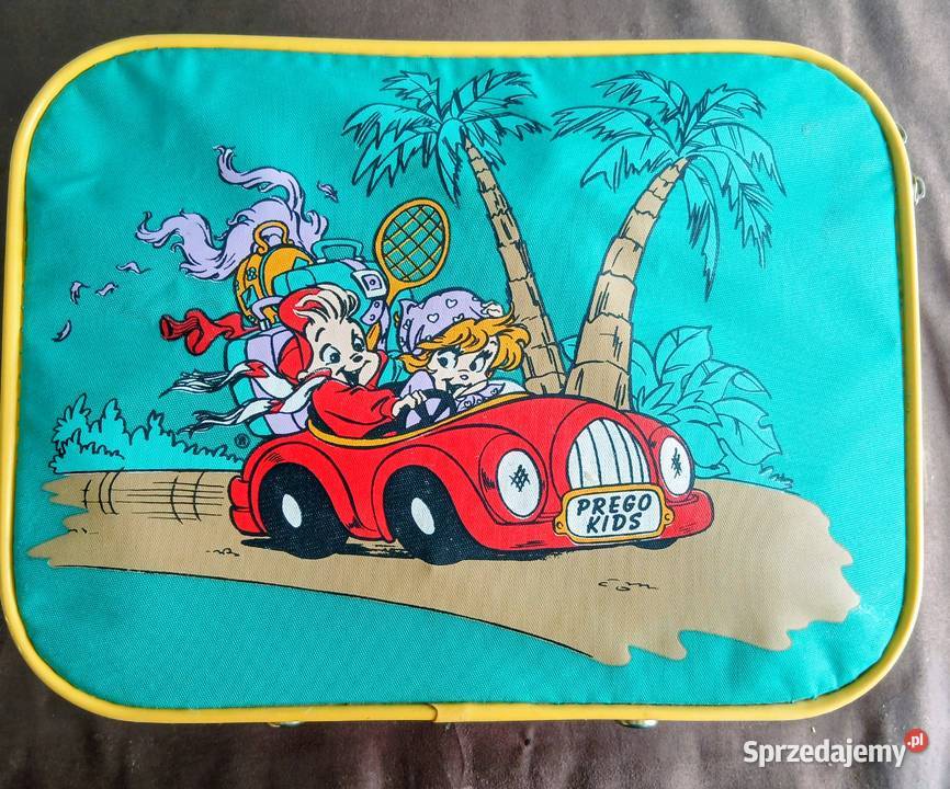 Walizka z wizerunkiem Alvina i wiewiórek z 1990 Antyki, Sztuka, Kolekcje dolnośląskie sprzedam