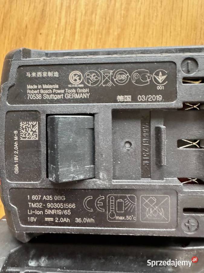 Akumulatory 2 Ah 18V Bosch professional 2 śląskie Dąbie