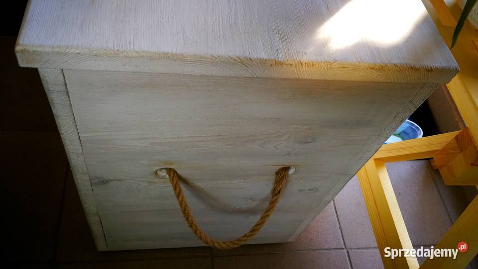 Skrzynia rustykalna siedzisko kufer ławka 90cm świętokrzyskie Radków