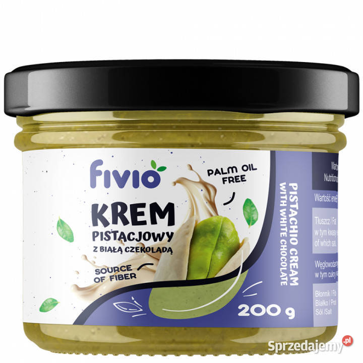 Krem pistacjowy z białą czekoladą 200g Brzozów
