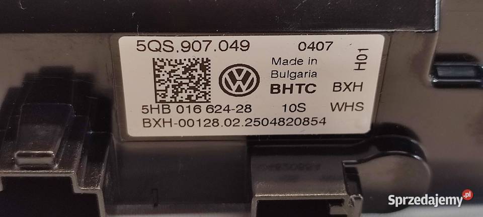 VW TAYRON PANEL KLIMATYZACJI TYŁ 5QS907049