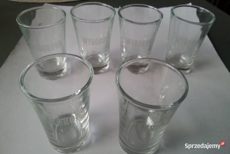 KIELISZKI do wódki WÓDKA WYBOROWA kpl 6 NOWE Rewal