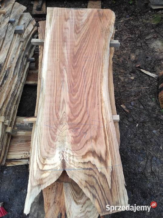 Monolit 65x65 x5 dąb stolik kawowy live edge Przysucha sprzedam