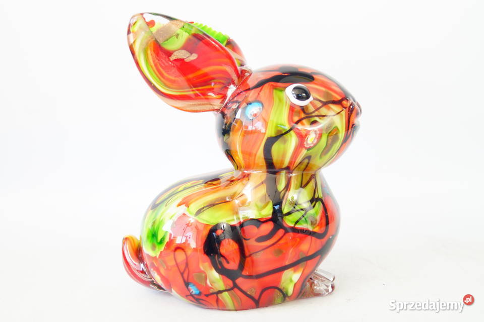 Figura szklana figura Murano style ZAJĄC