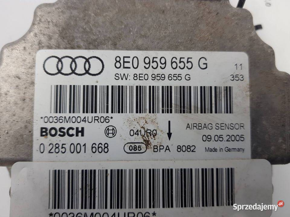 SENSOR AIRBAG 8E0959655G A4 20 TDI KOMBI Lipno