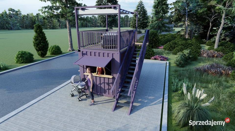 Kontener gastronomiczny RÓŻOWY z
antresolą Tarnowskie Góry