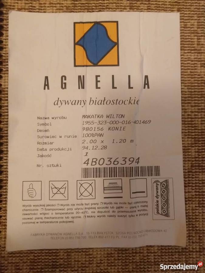 Dywan agnella konie 200120 poliakryl Warszawa