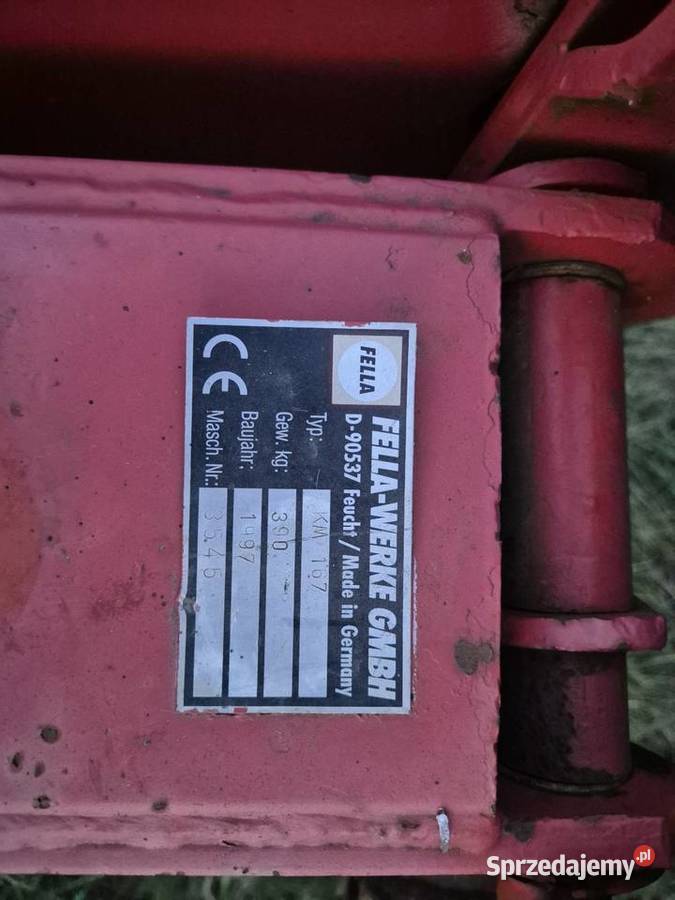 Kosiarka rotacyjna 167 fella walek wom w kpl Tomaszów Lubelski