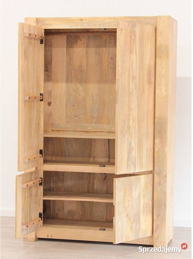 Drewniana duża szafa z drewna mango