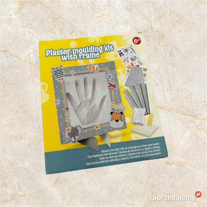 Gipsowy docisk rączkistópki dziecka zestaw