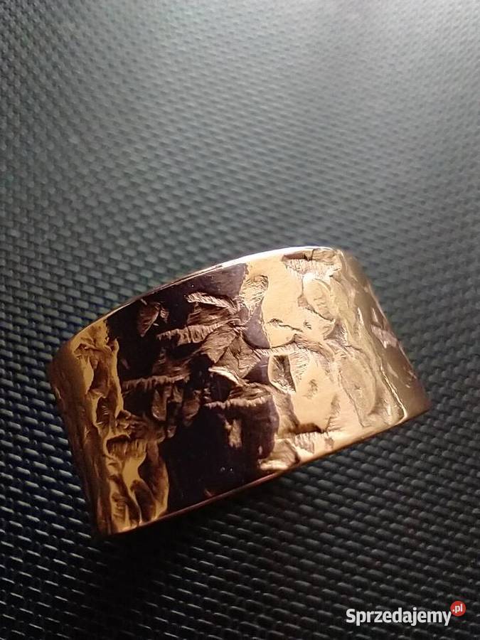 Kuta obrączka pierścionek czysta miedź Łódź