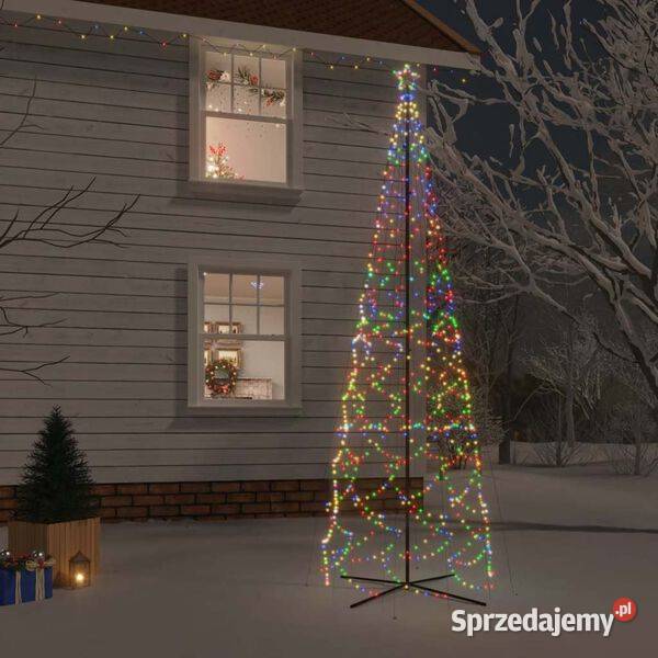 Choinka stożkowa 1400 kolorowych diod LED mazowieckie Warszawa