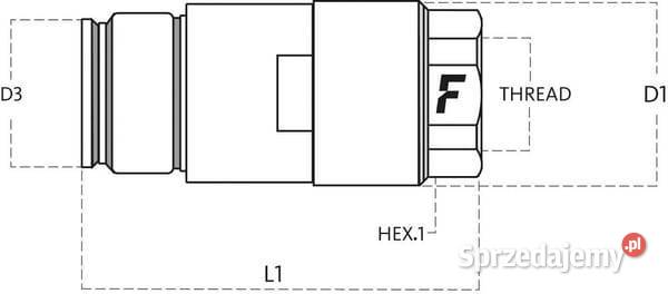 Szybkozłącze wtyczka FHV121GASM Kamionna