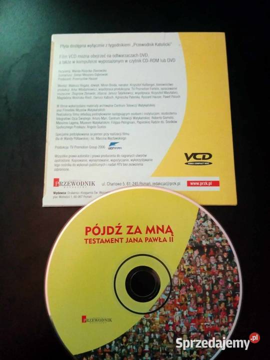 Film DVD Pójdź mną Testament JP II wielkopolskie Nagradowice