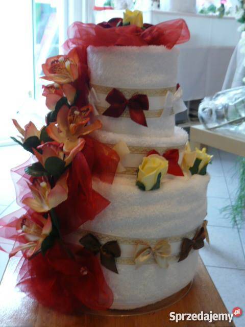 Torty z ręczników na ślub rocznicę urodziny Wołomin