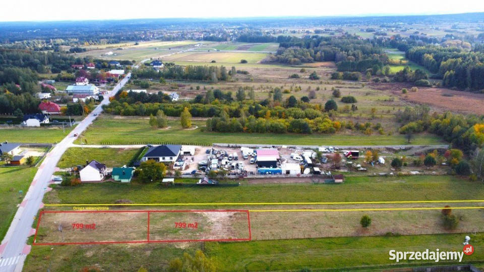 sprzedaży działki Daleszyce 799m2 sprzedam