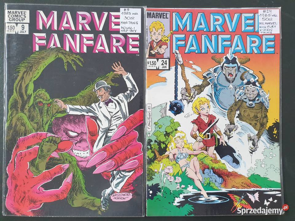 Marvel Fanfare zestaw 11 oryginalnych komiksów