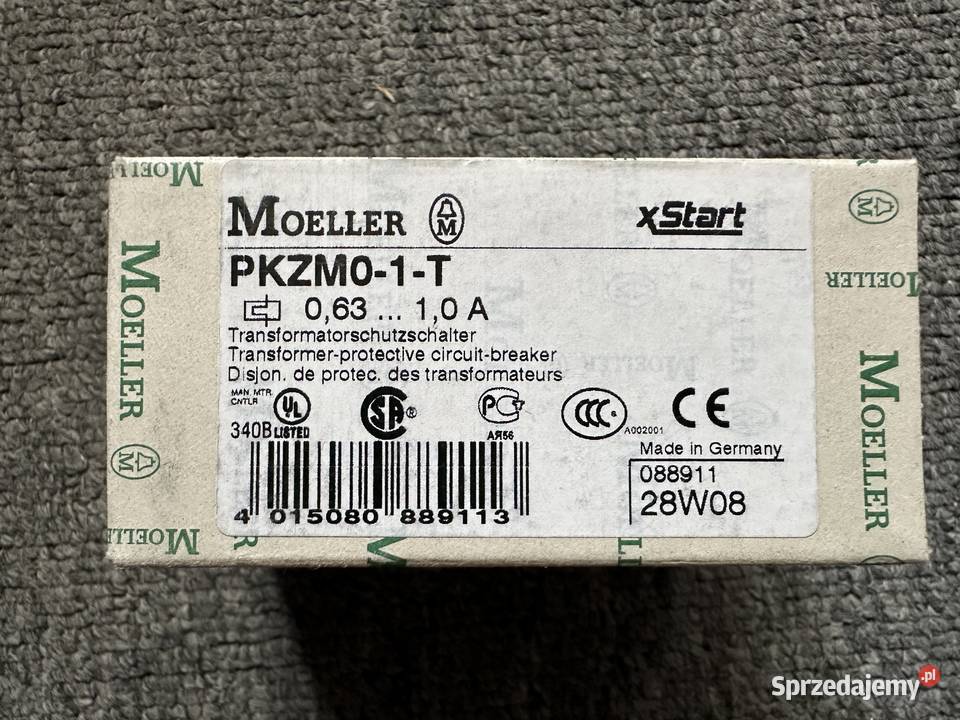 Wyłącznik silnikowy PKZM01T 088911 Eaton Moeller łódzkie Łódź