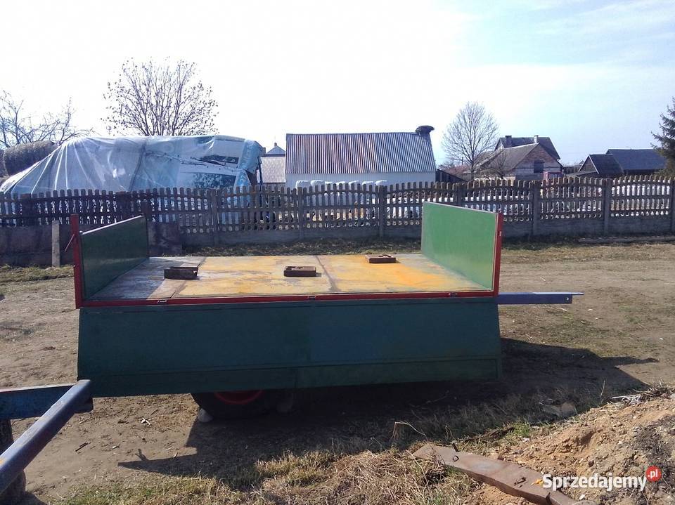 Przyczepa jednoosiowa wywrotka Przyczepy rolnicze Łomża sprzedam