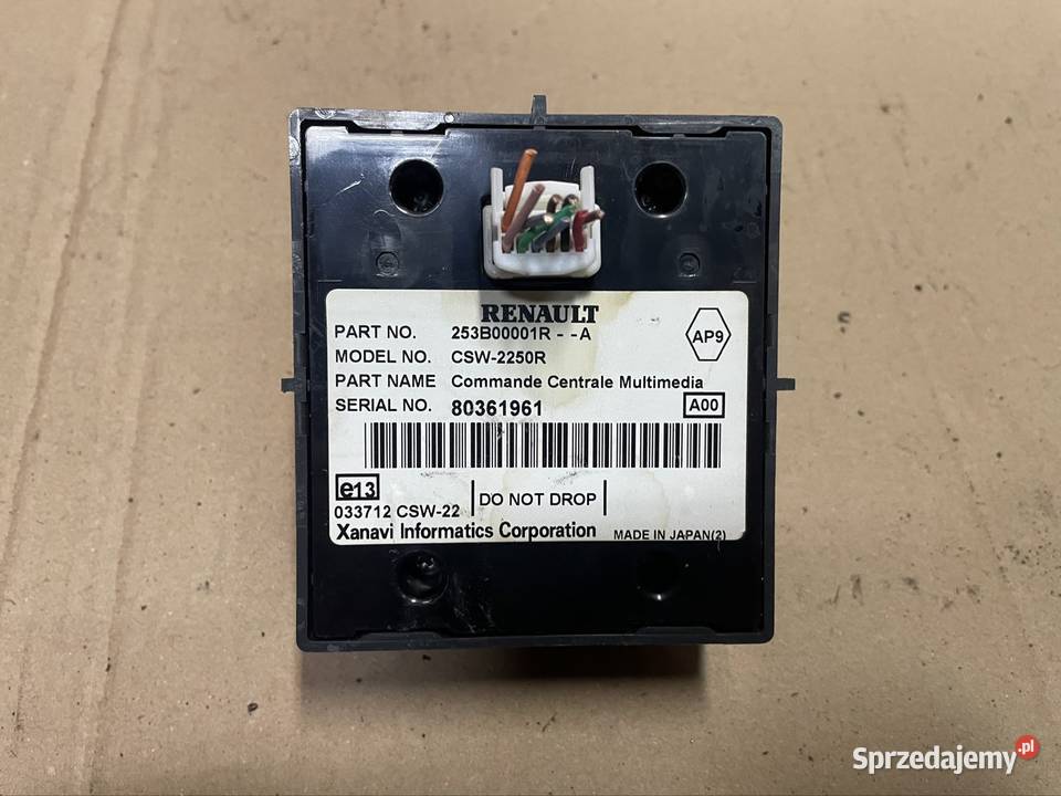 253B00001R panel sterowania navi renault espace Szczecin