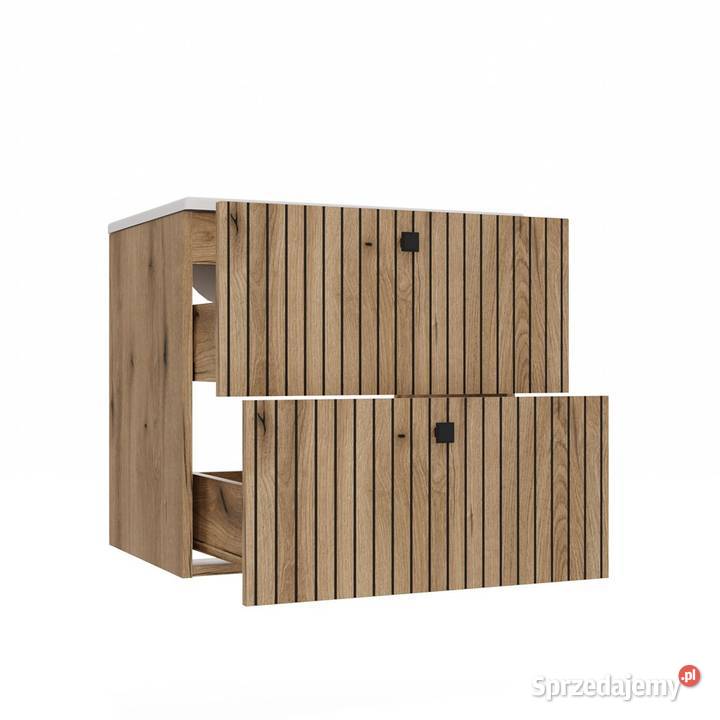 Szafka pod umywalkę TIGO 60 2S Dąb Evoke Łazienkowe