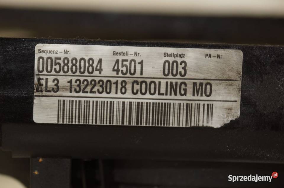 13223018 INSIGNIA A WENTYLATOR CHŁODNICY