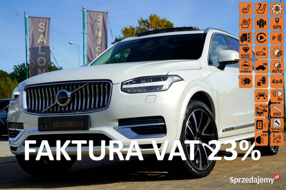Volvo XC 90 R DESIGN panorama FUL LED wentylacja ogranicznik prędkości Otmuchów