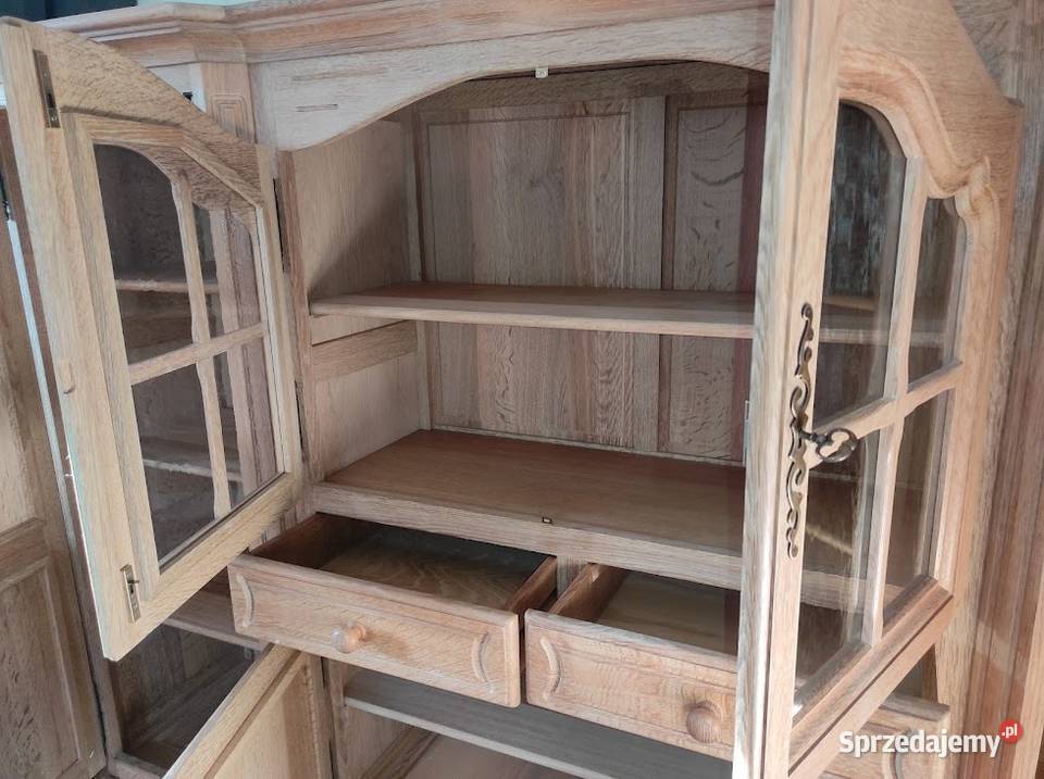 Piękny kredens dębowy lity dąb massiv dębowa Sypniewo