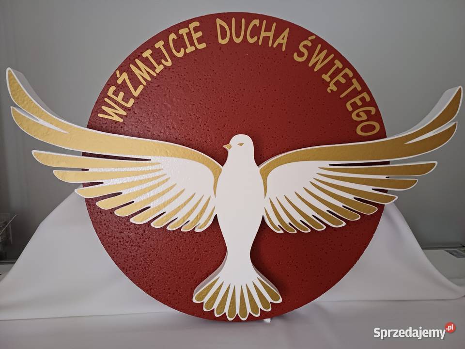 Bierzmowanie dekoracja z podświetleniem zestaw Dobrzyca sprzedam