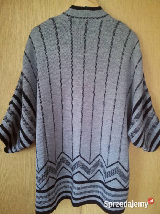 Kardigan Rainbowsweter szaro czarnyr LXL Pszczyna