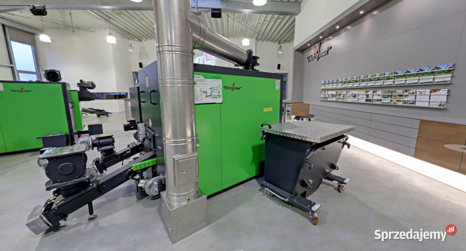 Piec na trociny zrębki wióry MDF HDF biomasa