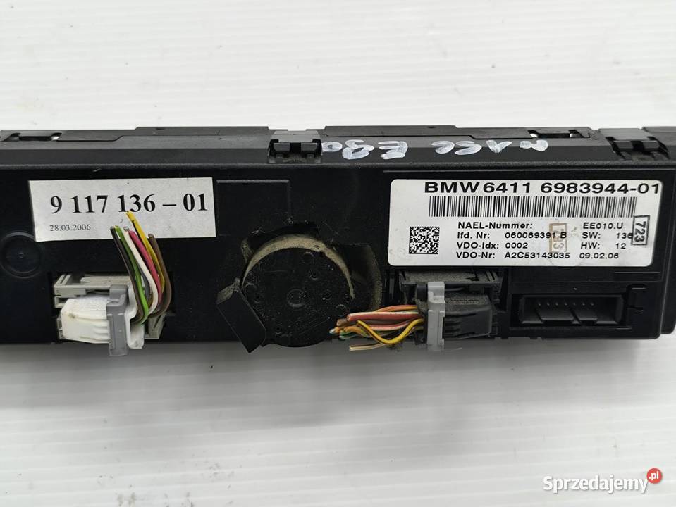 PANEL KLIMATYZACJI BMW E90 E91 6983944 9117136
