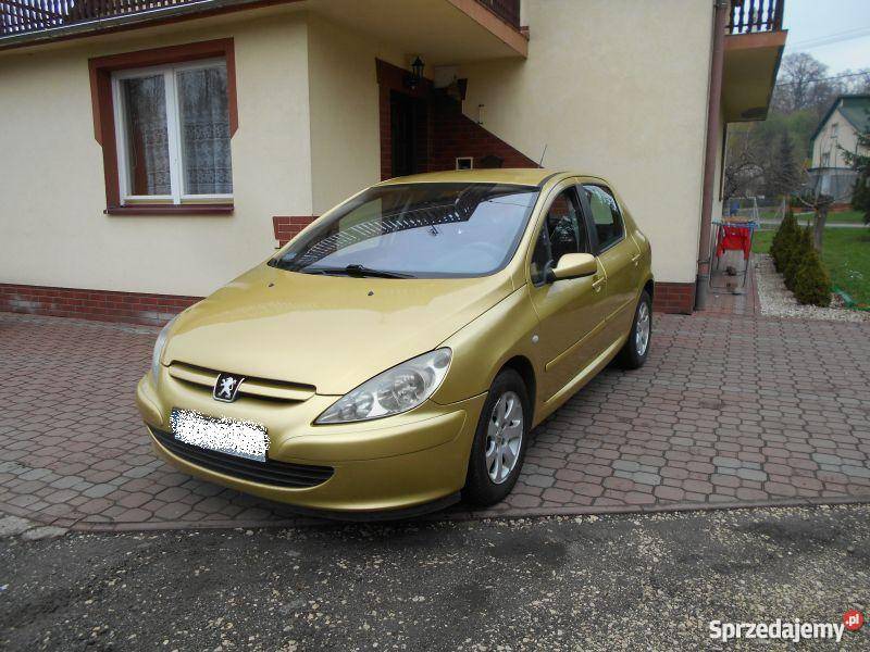 Peugeot 307 20 HDI 90 2001 złoty Szynwałd