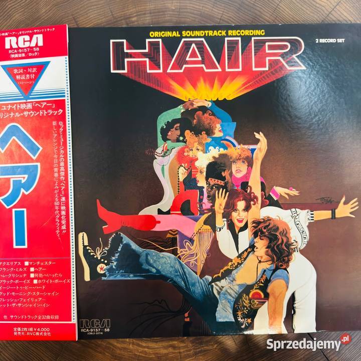 Galt MacDermot OST Hair EXNM Japan Obi 2 LP 1979 Gdynia