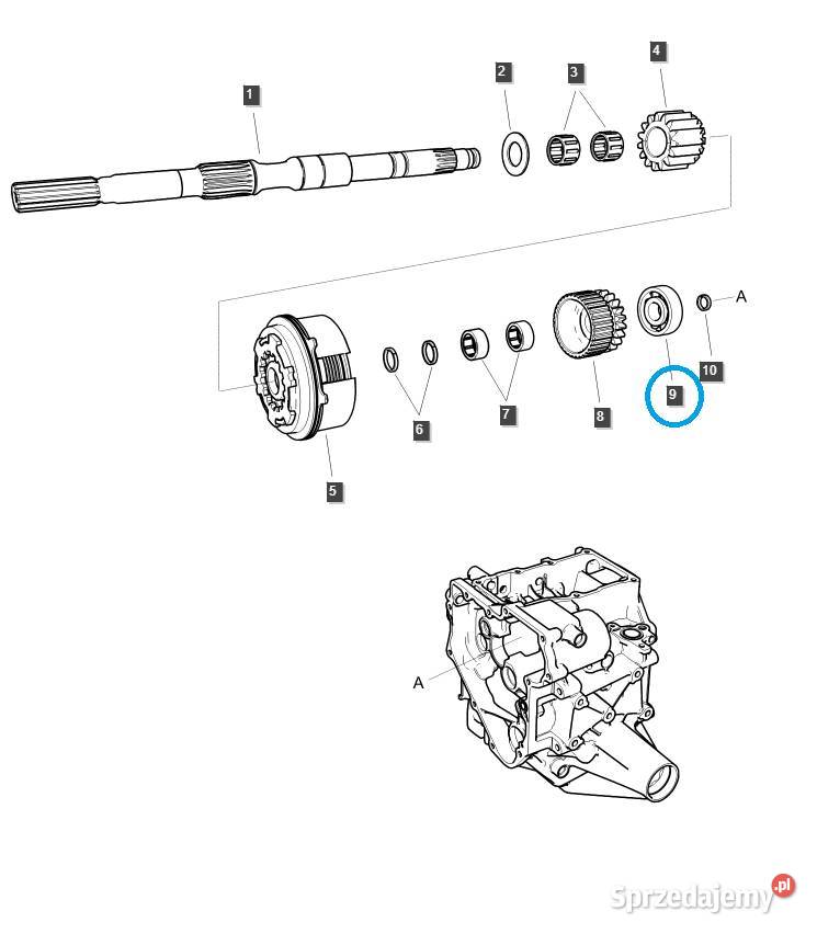 Łożysko LS MT125 BEARINGBALLA0863030 40336499 Tajęcina