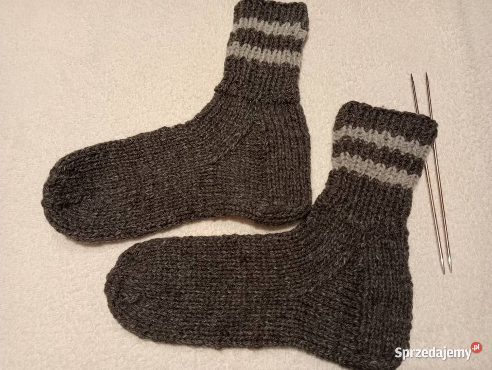 2 pary grubych skarpet z bawełną i wełną alpaki Inna marka Złotów sprzedam