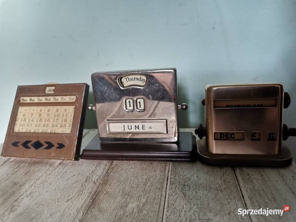 Stary kalendarz wieczny Art Deco małopolskie Kraków