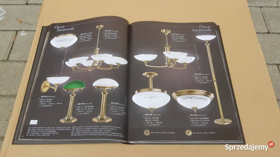 Katalog lamp mosiężnych KUTEK Warszawa