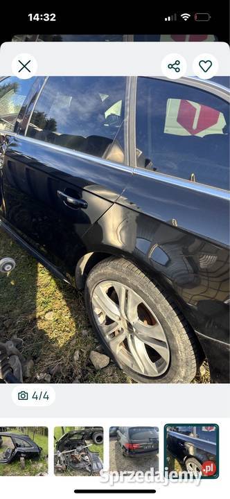 Błotnik ćwiartka lewy tył audi A4 lift kolor Tarnów sprzedam