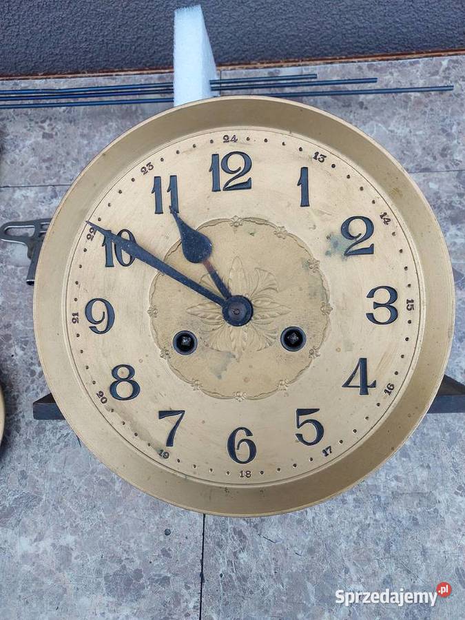 148 Zestaw mechanizm starego zegara ściennego Tczew