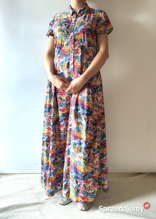 Długa kolorowa sukienka Soaked in Luxury L 40 Spódnice i sukienki Szczecin