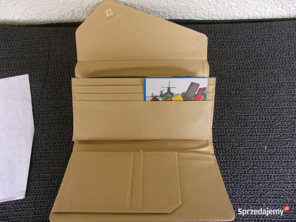 Nowy ładny portfel damski z miękkiej skórki mazowieckie Warszawa