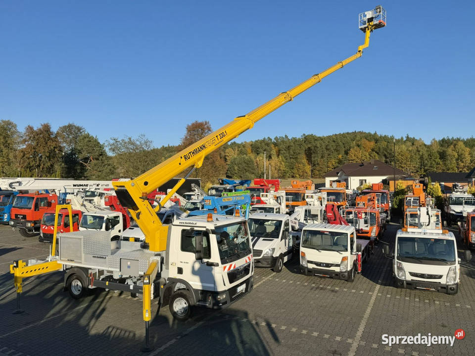 MAN TGL 7150 Zwyżka Ruthmann T330 33Metry w bok Widełki