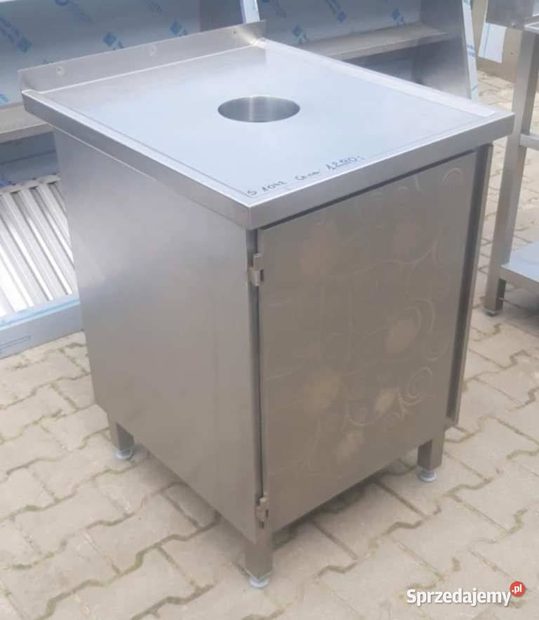 Stół z Dziurą Na Odpady Szafką 607085 S 1042O Ostrów Wielkopolski