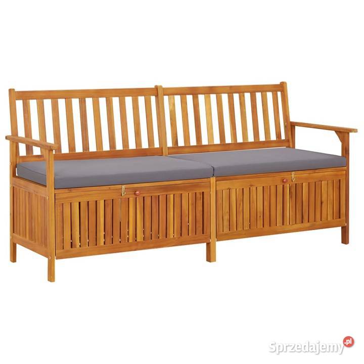 vidaXL Ławka ze schowkiem i poduszką 170 drewno Warszawa sprzedam