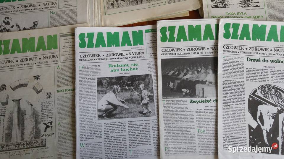 Czasopismo SZAMAN 1990 r różne 46 Szczecin sprzedam